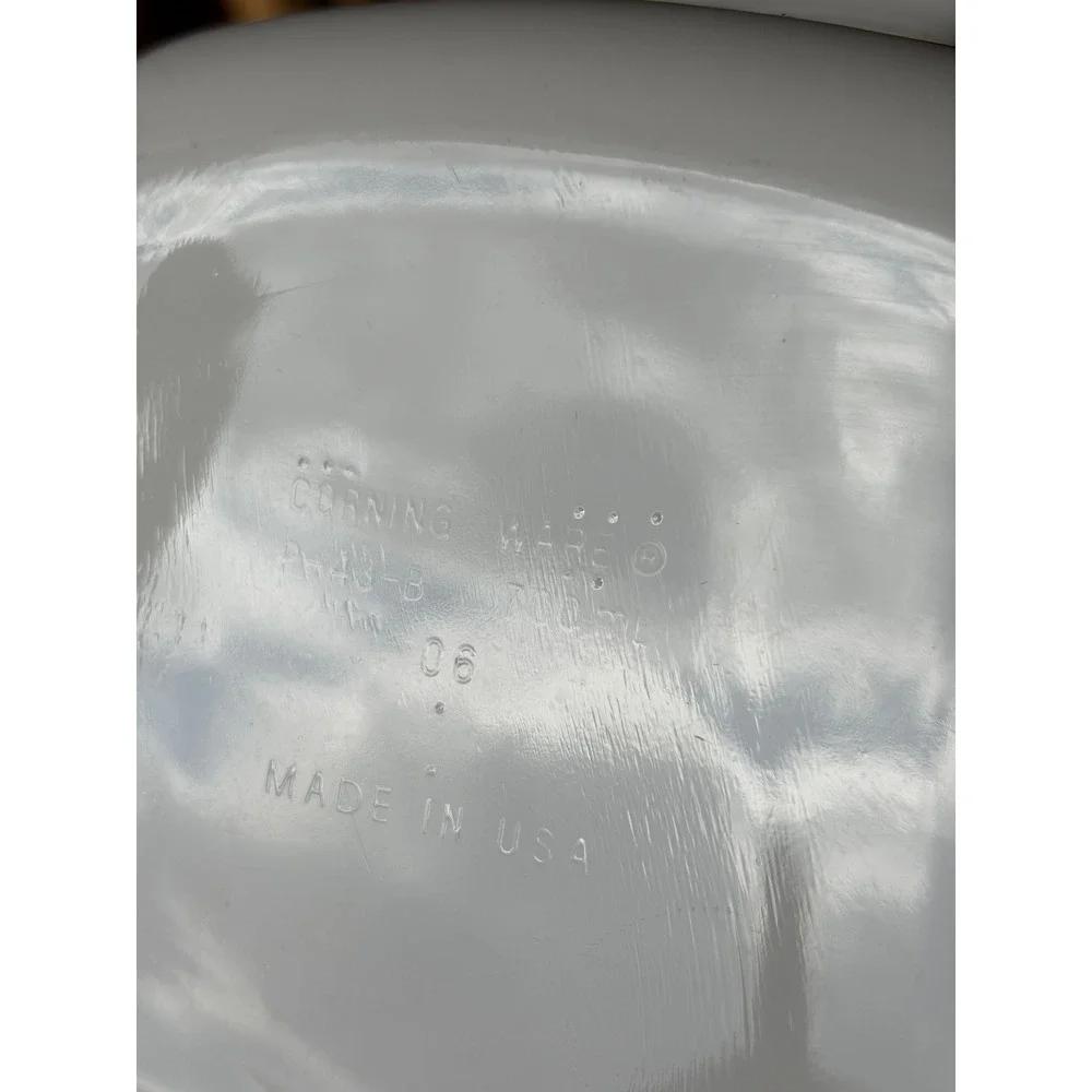 Corning Ware P-43-B White Square‎ Casserole Dish 700ml Made in USA Bakeware